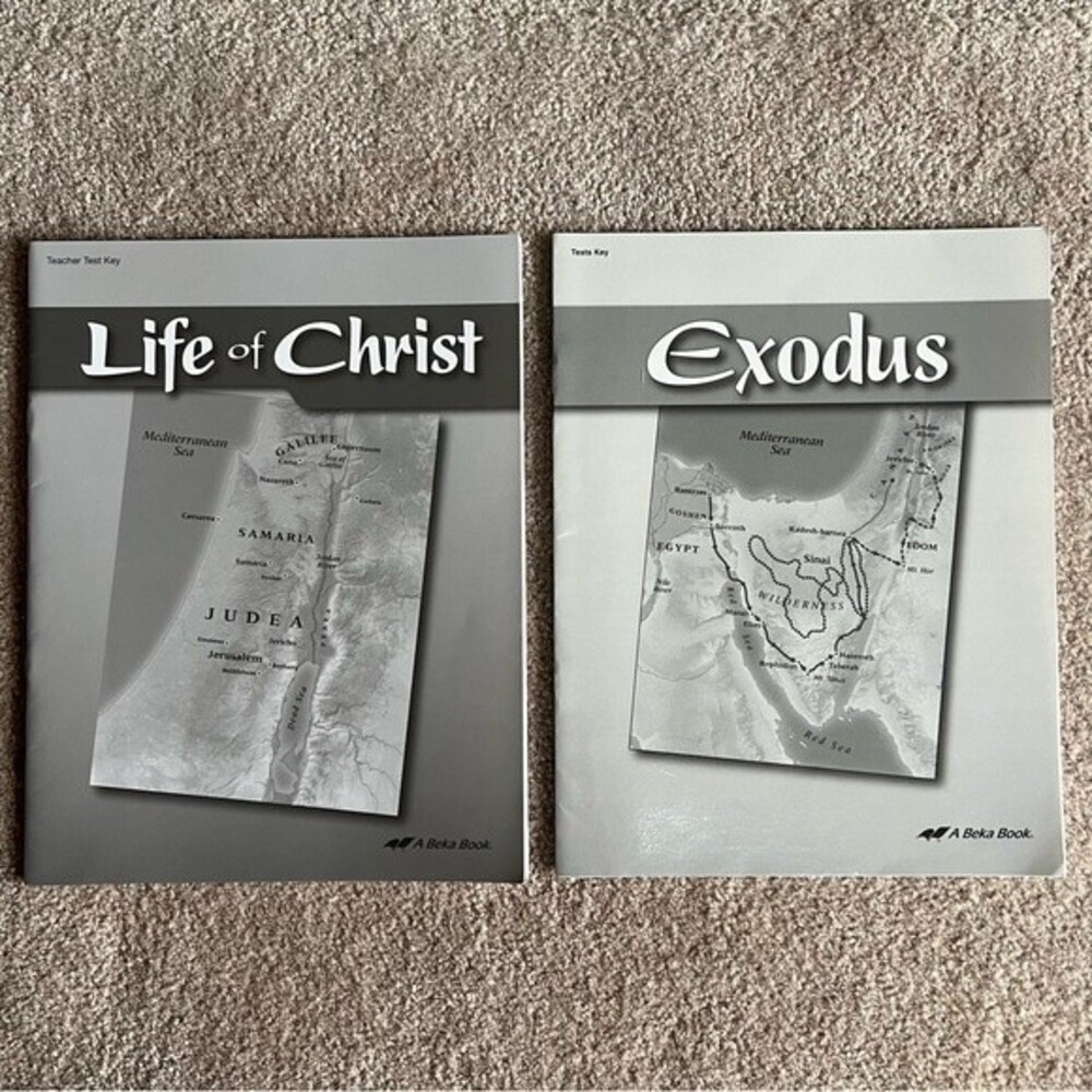 Abeka Grade 7 Life of Christ and Exodus Teacher Test Key Brand New